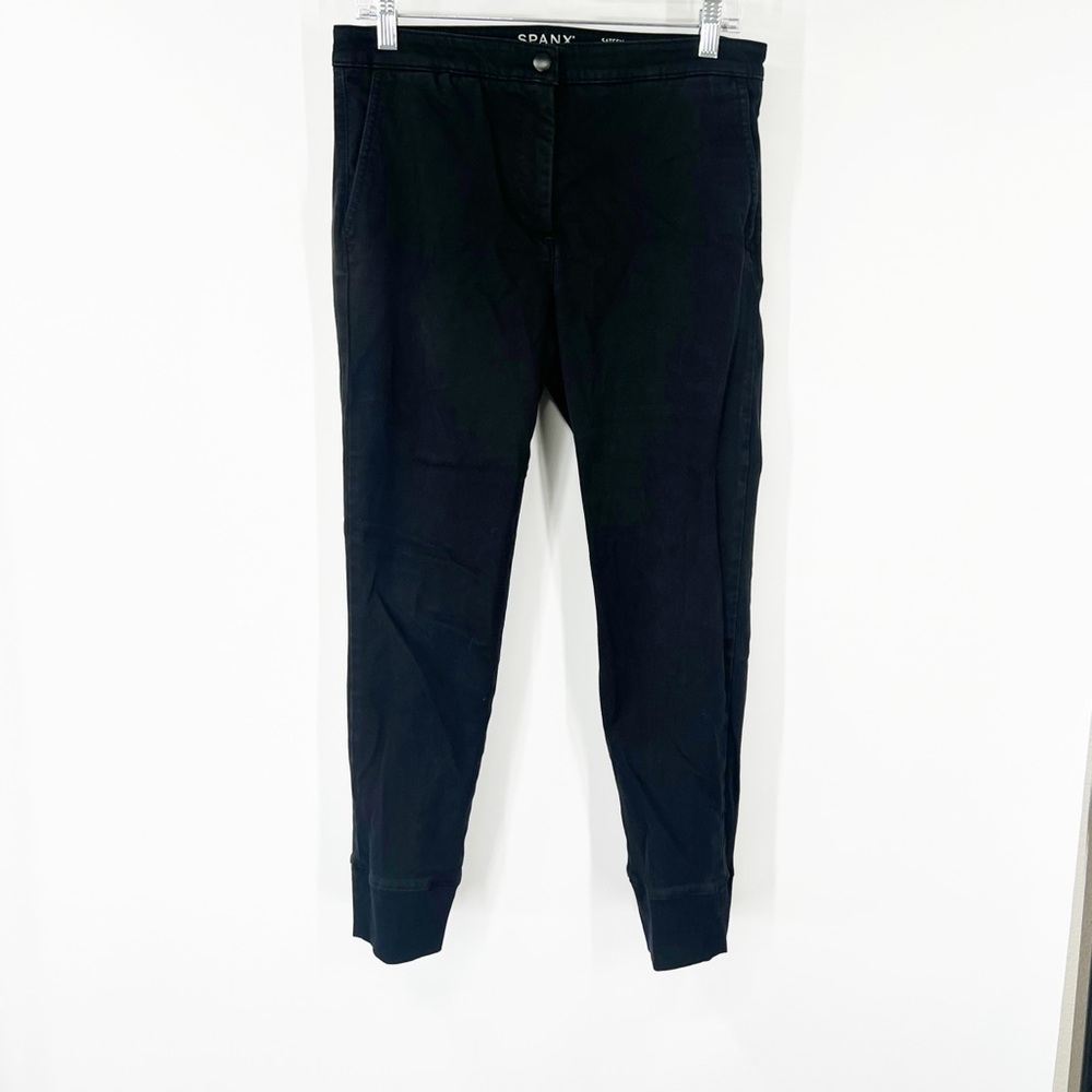 Spanx Sateen Trouser Pants in Black